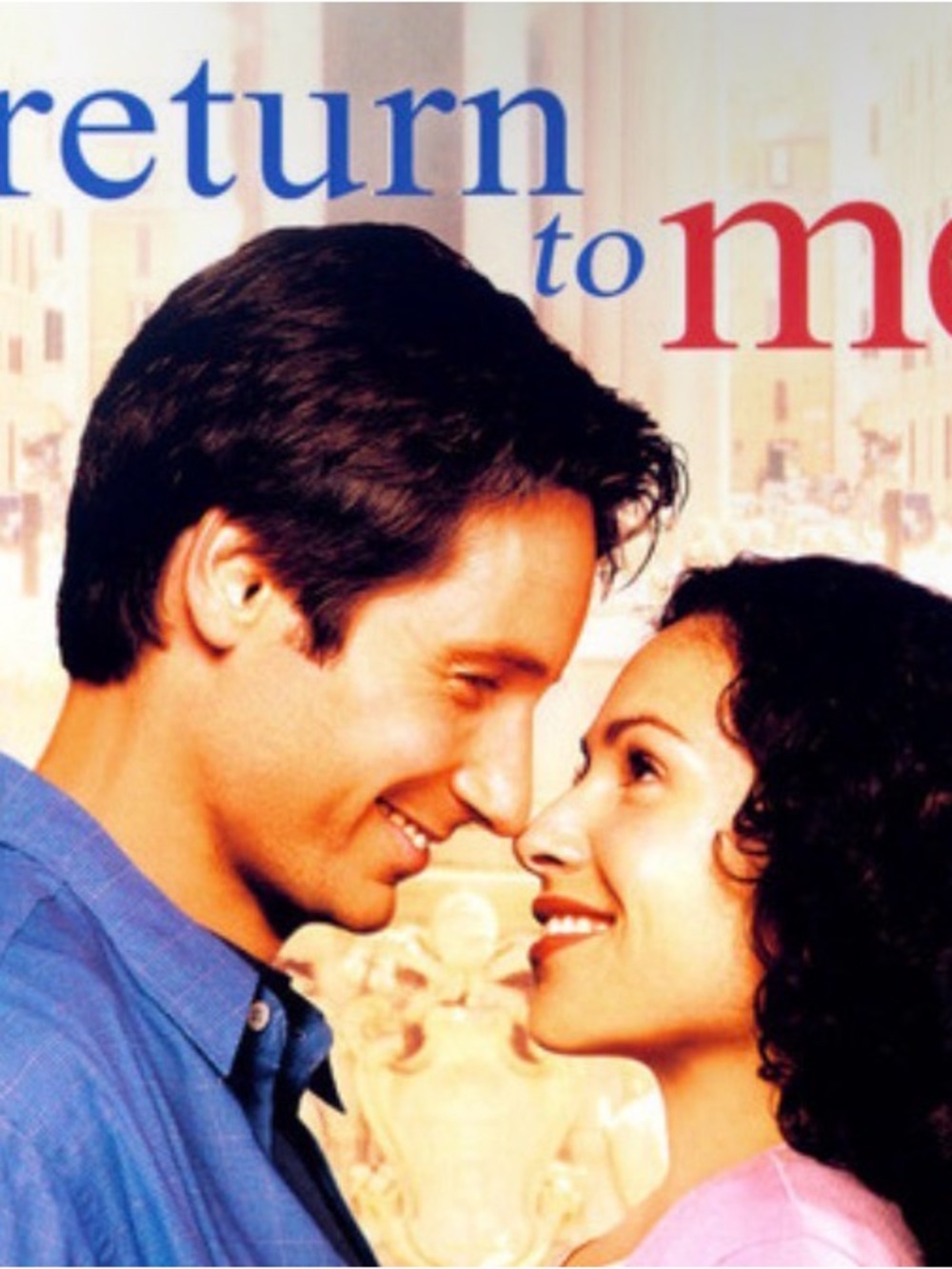 Romantic Couple Movie Poster Print - Blue & Pink